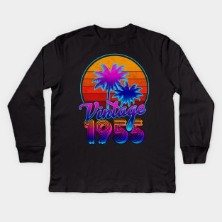 Vintage Classic 1955 Kids Long Sleeve T-Shirt